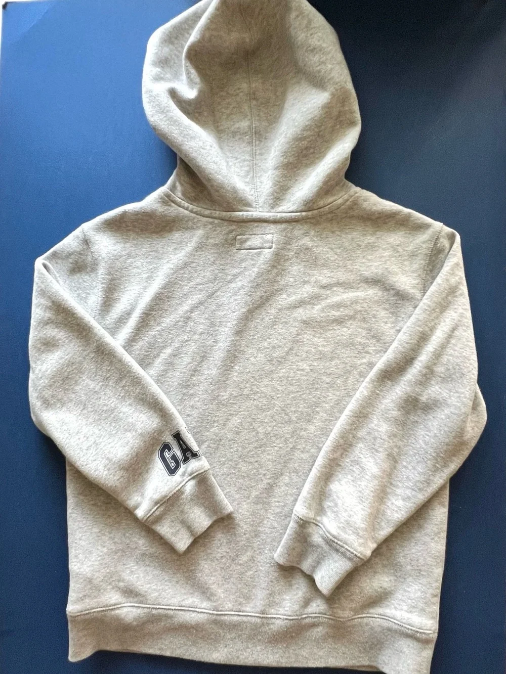 GAP Disney Kids Sz M Light Gray Hoodie with Navy Mickey Mouse Graphic
